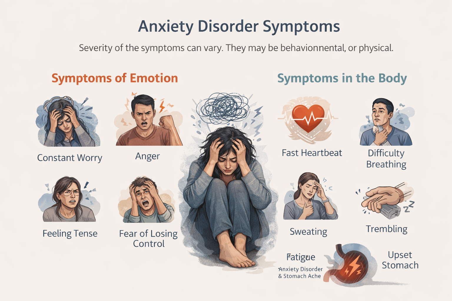 Anxiety Disorder Symptoms, Types, Causes & Treatment