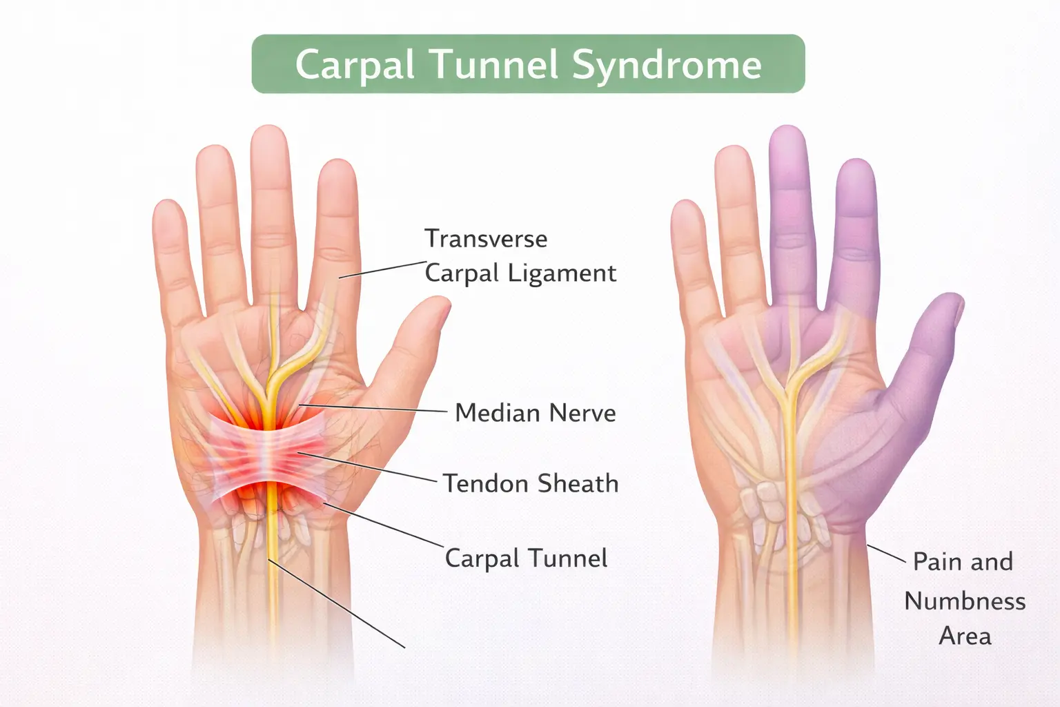 Carpal Tunnel Syndrome: Symptoms, Causes & Treatment