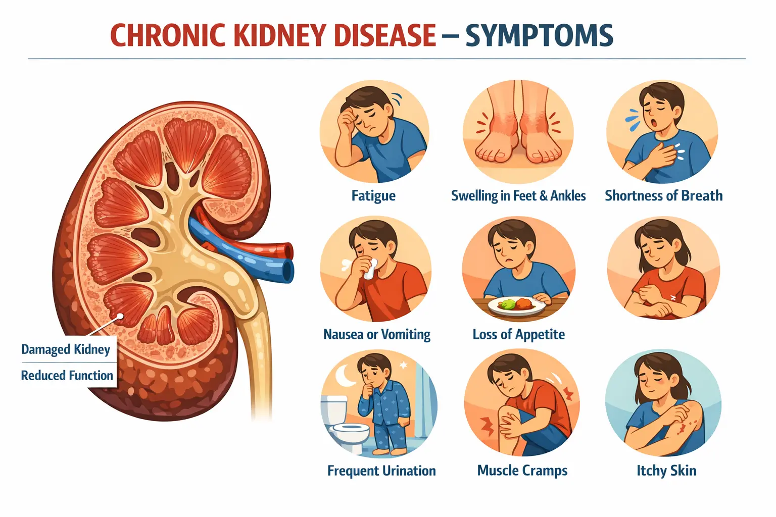 Chronic Kidney Disease Stages, Symptoms & Treatment