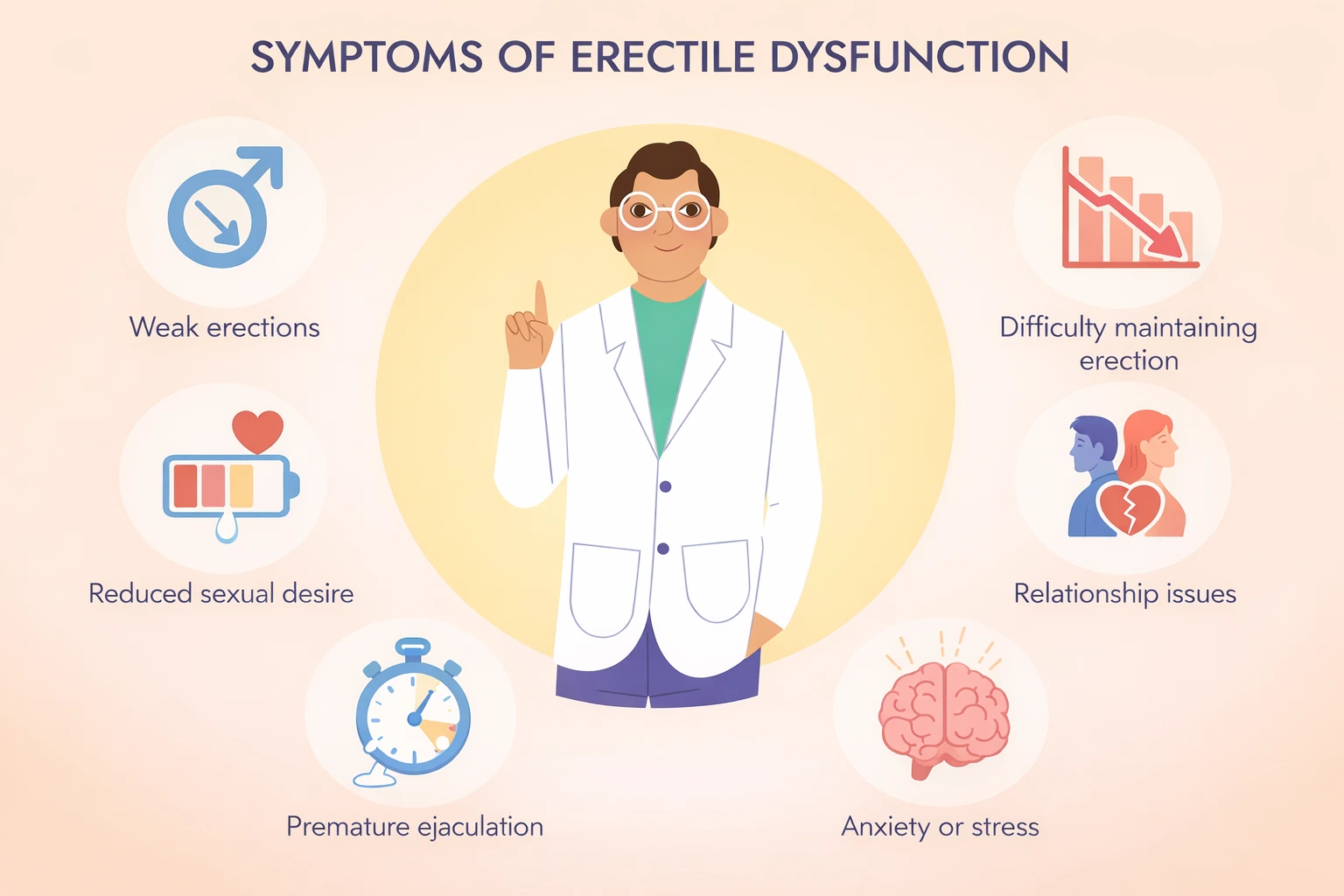 Erectile Dysfunction Symptoms, Causes & Treatment