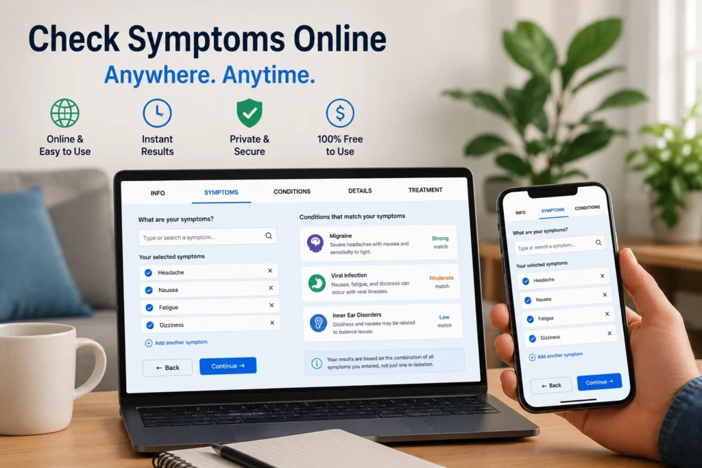 Online Symptom Checker - Check Symptoms Online, Anytime