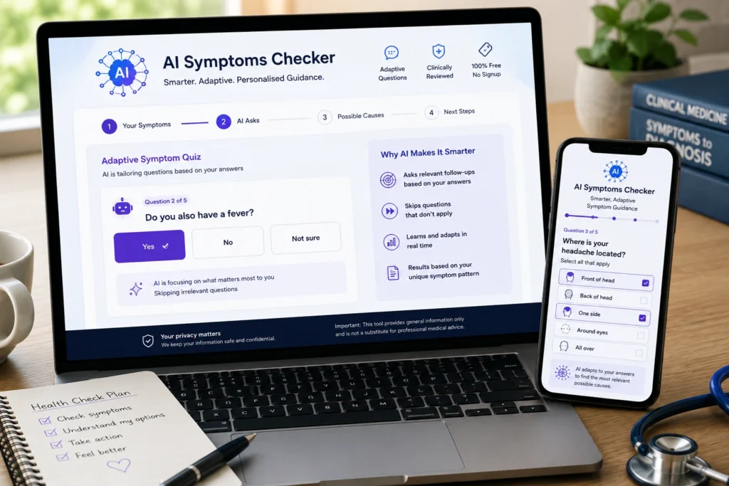 AI Symptoms Checker - Adaptive, Smarter Symptom Guidance